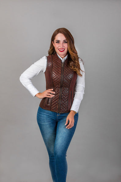 Chaleco de piel para dama